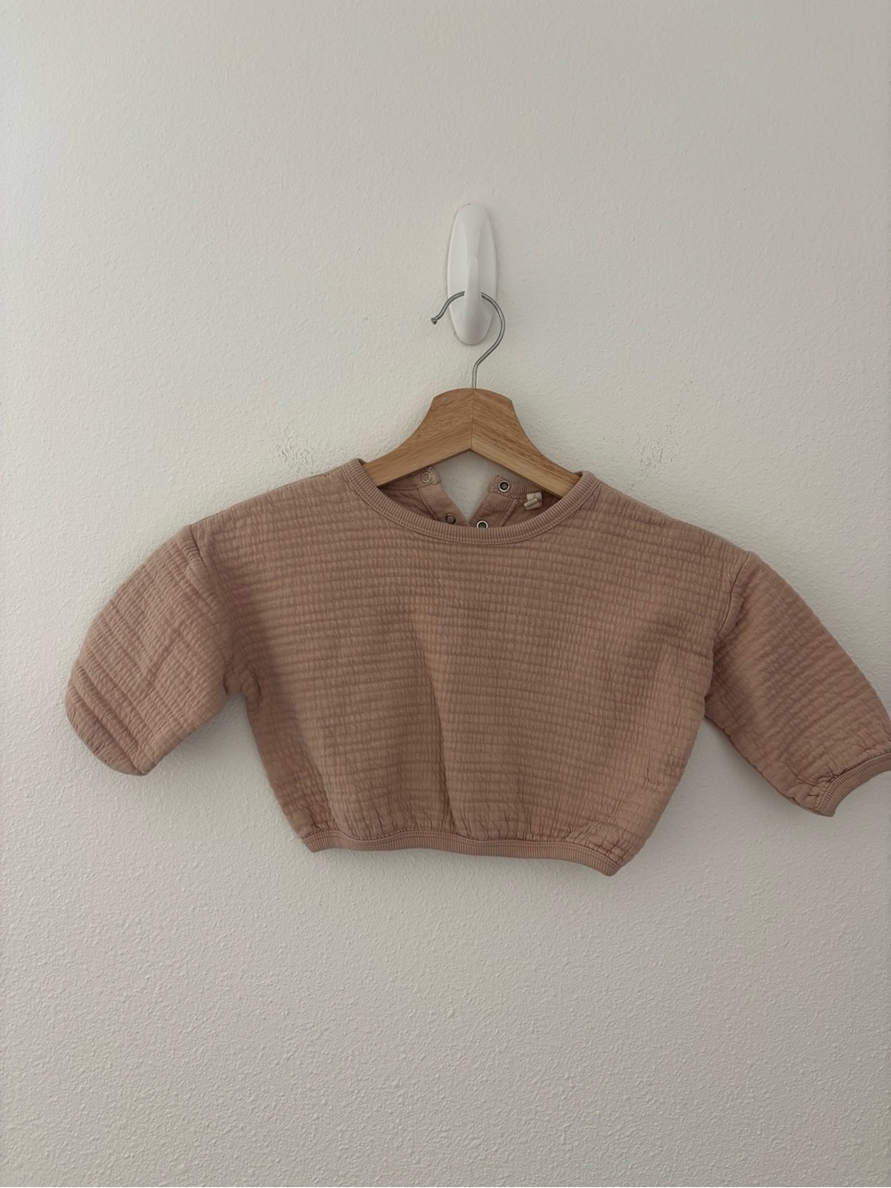 Quincy Mae blush pink sweater